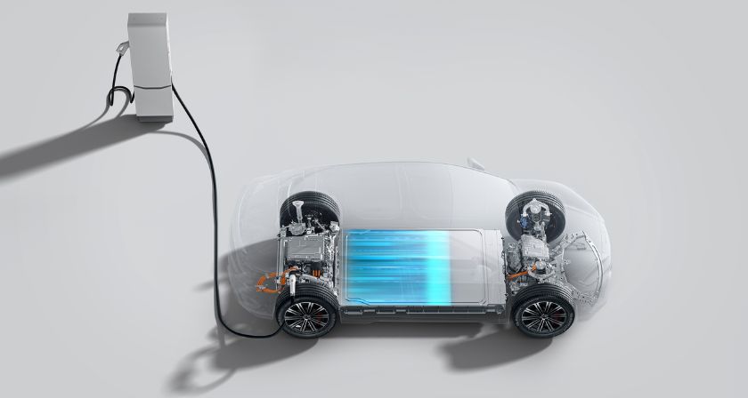 Een BYD die oplaadt
