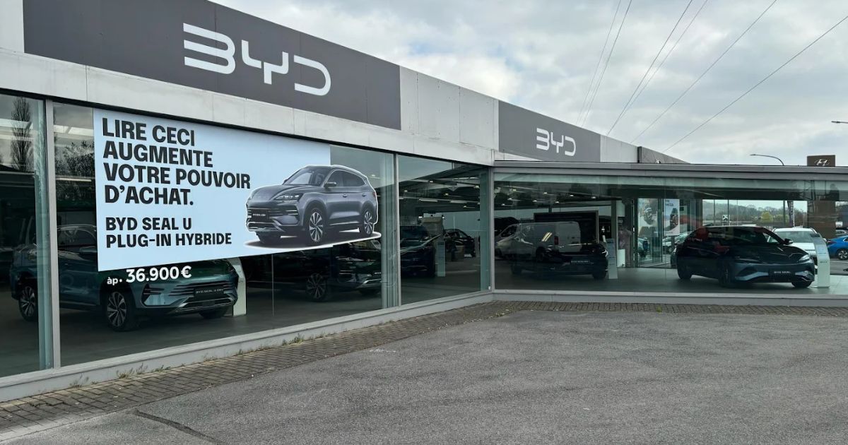 BYD ouvre son 12e concessionnaire à Mons