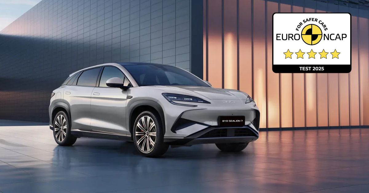 BYD SEALION 7 obtient la note maximale de sécurité Euro NCAP